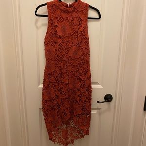 Beautiful Astr lace bodycon hi-Lo but front to back